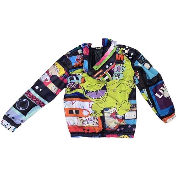 Nickelodeon Rugrats/Reptar x Members Only Windbreaker Jacket Men’s Size S - Picture 3 of 7